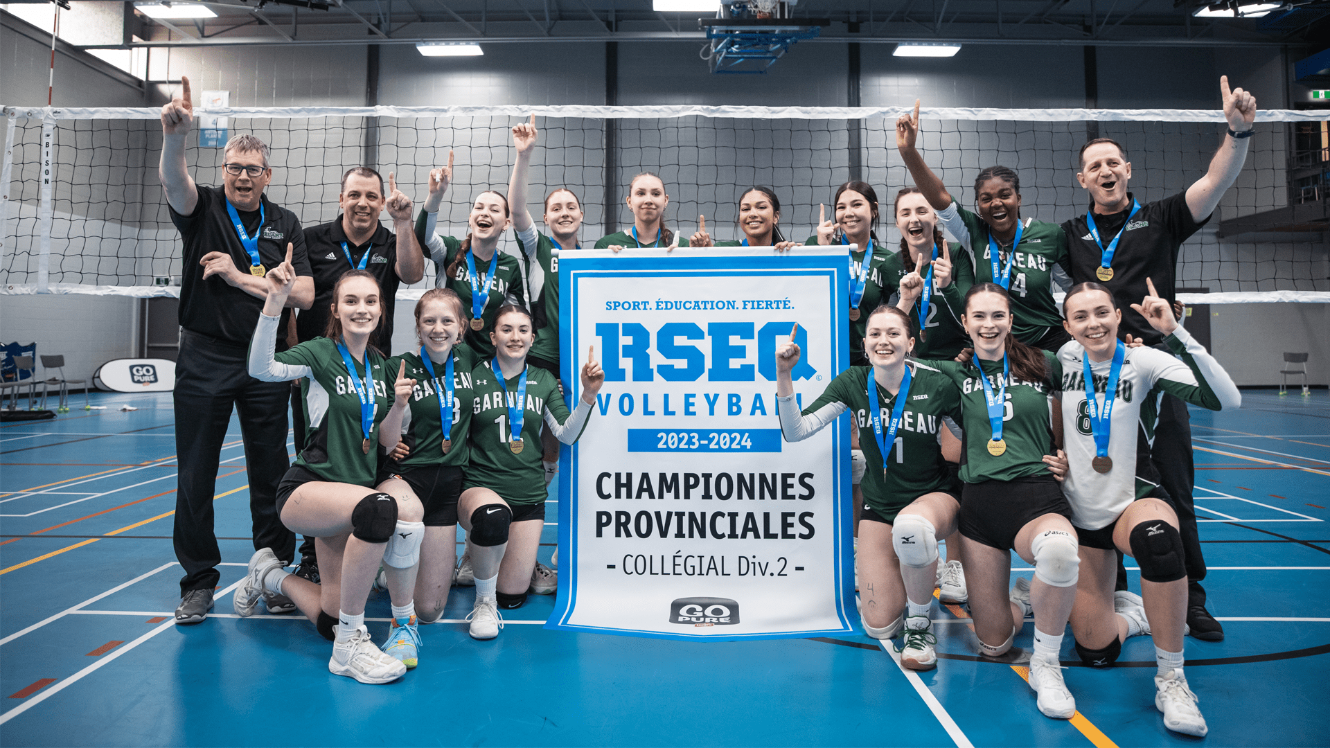 Bannière - Championnat provincial Volleyball féminin D2