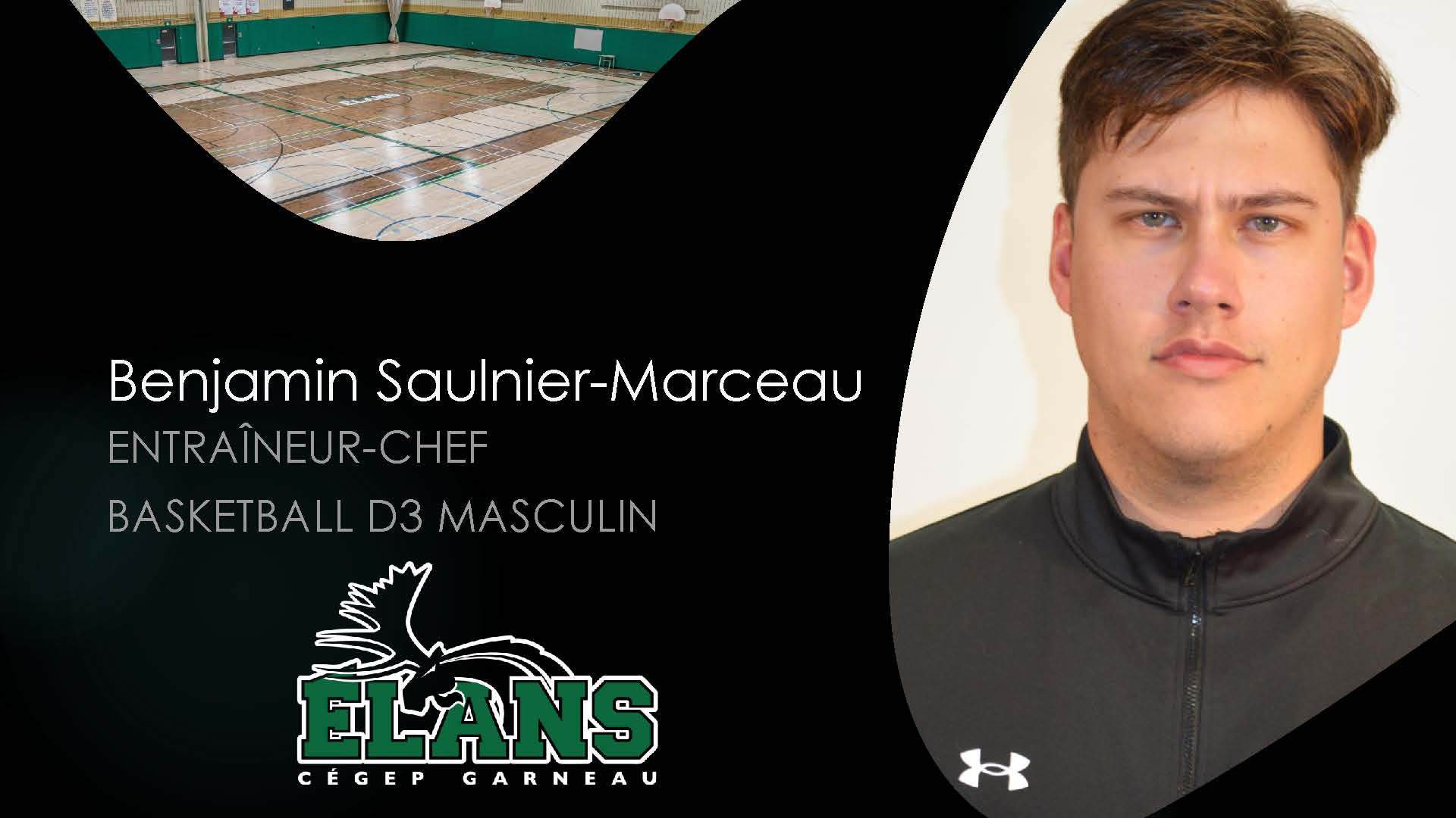 Basketball D3 masculin - Entraîneur Benjamin Saulnier-Marceau