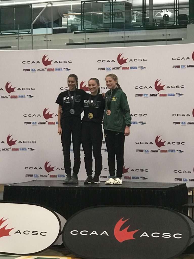 Léane Baril et Gabrielle Hamel sur le podium canadien.